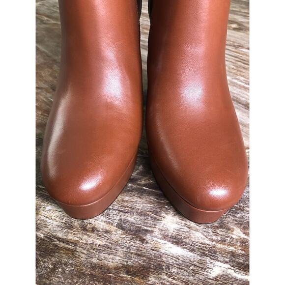 Vince Camuto Gripaula Bootie Heeled Cognac NEW 6.5 US - Picture 4 of 9